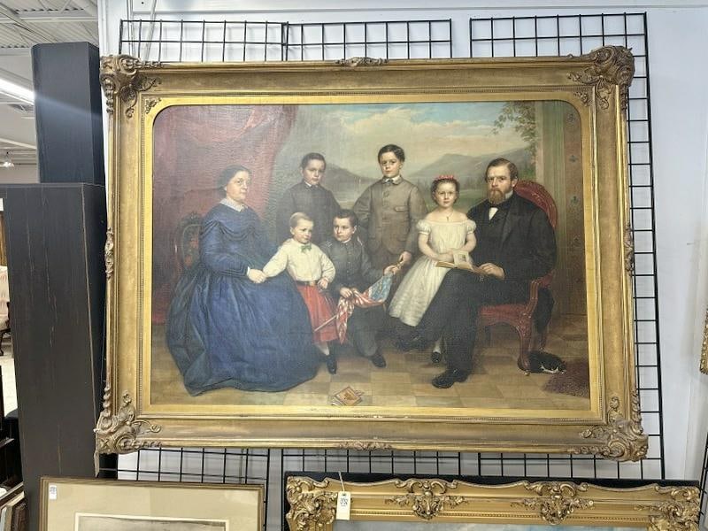 Important William Ruthven Wheeler ( 1832-1894 ) family portrait of William Dowd & his family, dated - 4