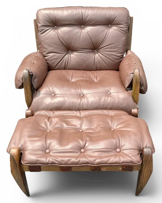 Jean Gillon (1919–2007) Mid Century Modern lounge chair and ottoman, circa 1960's or so....frame (1 of 4)