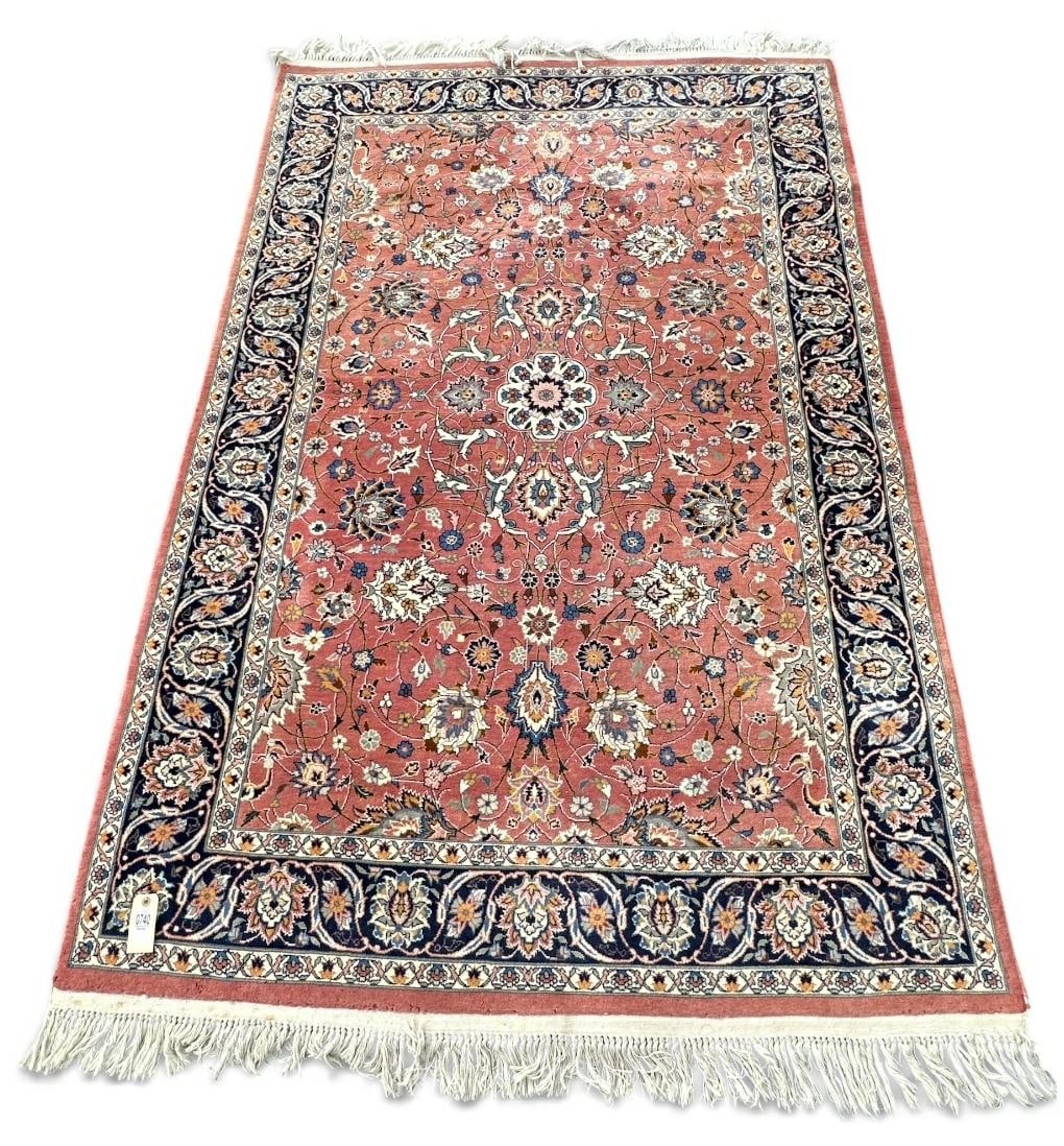 Nice wool handmade oriental rug in very nice clean overall condition, measures 84" x 55". From fine (1 of 1)