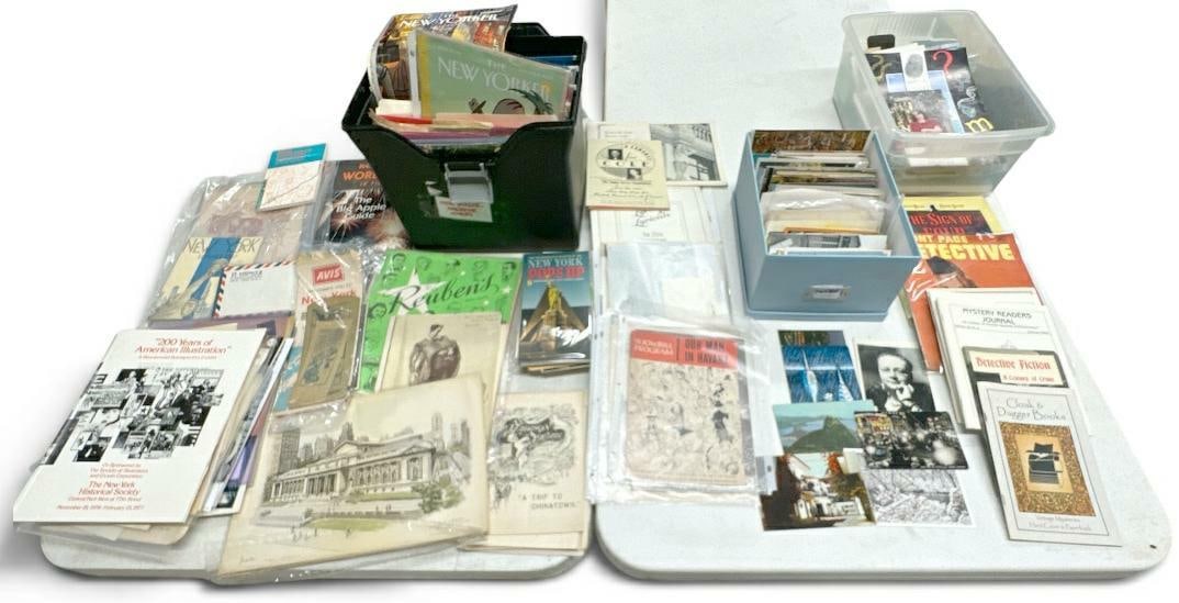Lot of older ephemera to include New York covers, postcards, envelopes, playbills, etc. From NYC (1 of 5)