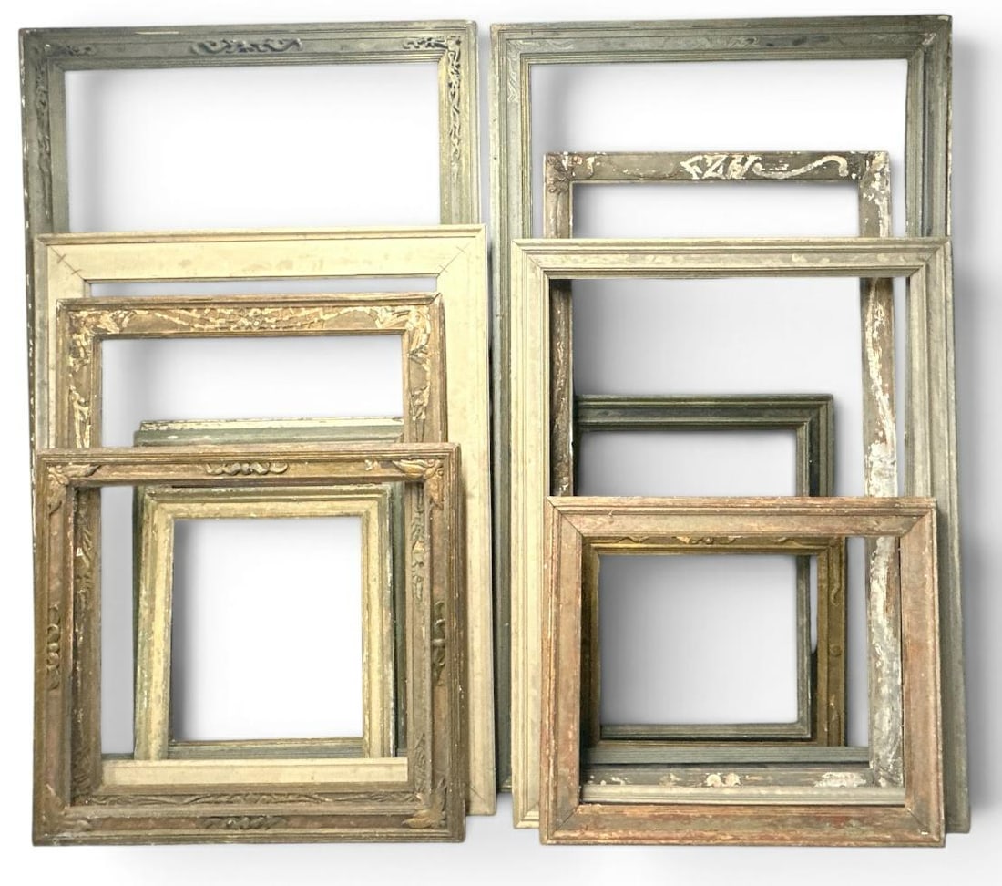 Lot of older frames including some hand carved, from the estate of Artist Franklin Zell Heuston, (1 of 5)