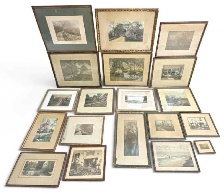 WALLACE NUTTING (19) prints, landscape and (3) interiors, from local estate in Hudson Valley, (1 of 1)