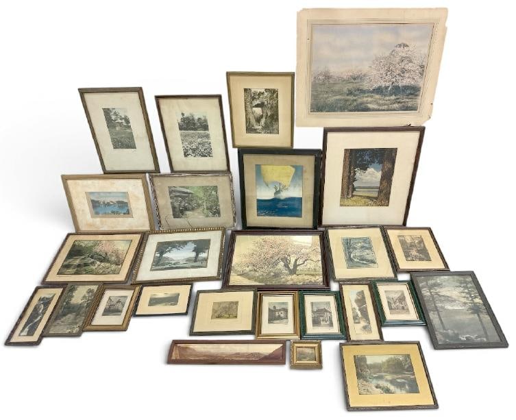 (26) handcolored photographs and prints, some signed, some not, from same house as Nuttings we are (1 of 1)