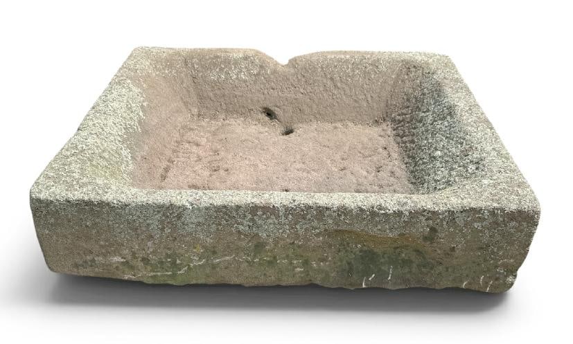 Fabulous early bluestone heavy large trough ( with one drainage hole ), great patina and form, right (1 of 5)
