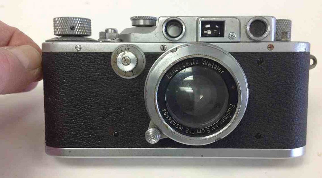 LEICA DRP Camera Estate Fresh In Found Condition: LEICA DRP Camera Estate Fresh In Found Condition, from the estate, has some nicks on metal around the lens. Serial number 289448. Has the word "PEOPLE" WRITTEN ON TOP, as pictured.