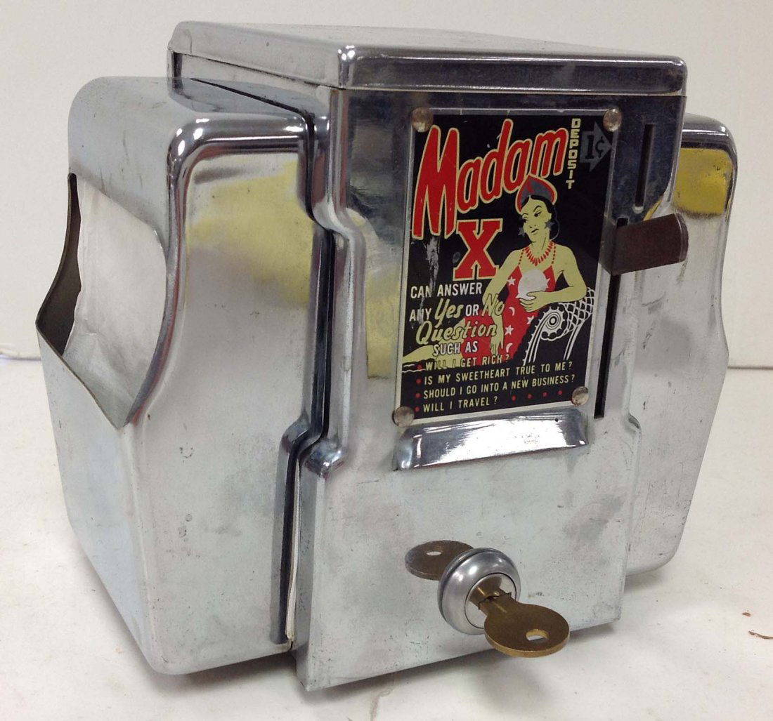 Madam X fortune telling 1 cent napkin dispenser Apr 12, 2014 JMW
