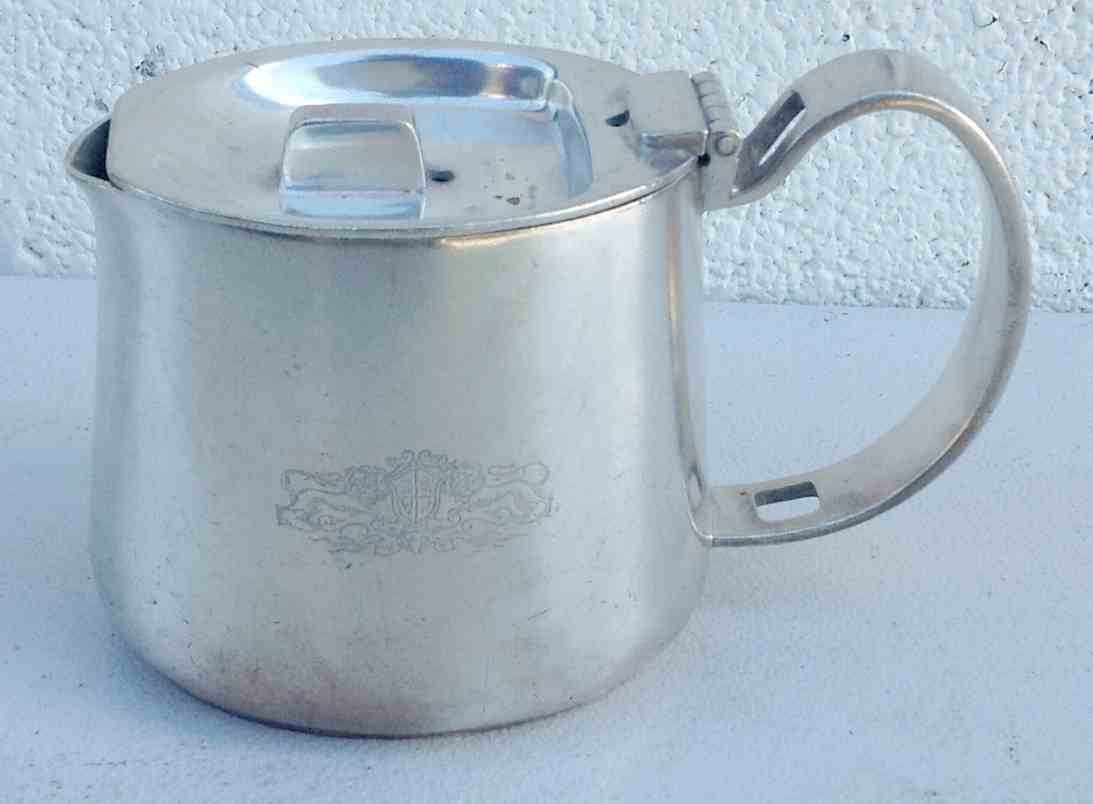 PULLMAN CREAMER, MEASURES 3 1/2" HIGH, FROM ESTATE: PULLMAN CREAMER, MEASURES 3 1/2" HIGH, FROM ESTATE COLLECTION OF WALTER G. RICH.
