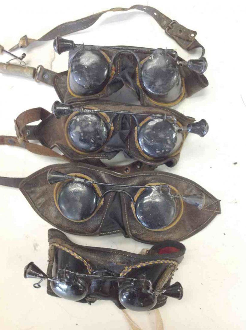 ODD FELLOW (4) CEREMONIAL GOGGLE STYLED GLASSES THAT: ODD FELLOW (4) CEREMONIAL GOGGLE STYLED GLASSES THAT LIFT UP TO OPEN AND CLOSE. FROM CLOSED SOUTHERN, N.Y. LODGE.