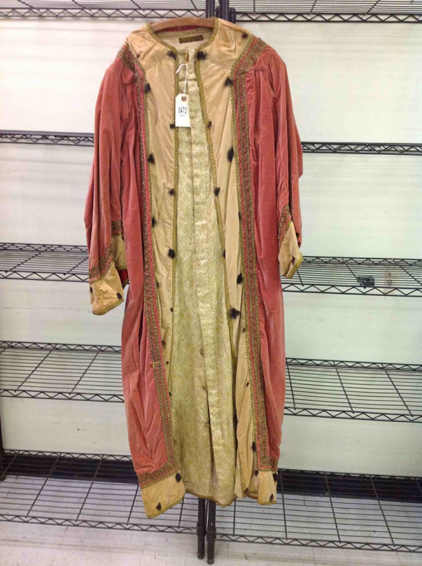 ODD FELLOW KING SAUL ROBE, RUST AND GOLD , GOOD: ODD FELLOW KING SAUL ROBE, RUST AND GOLD , GOOD CONDITION, FROM CLOSED SOUTHERN NEW YORK LODGE