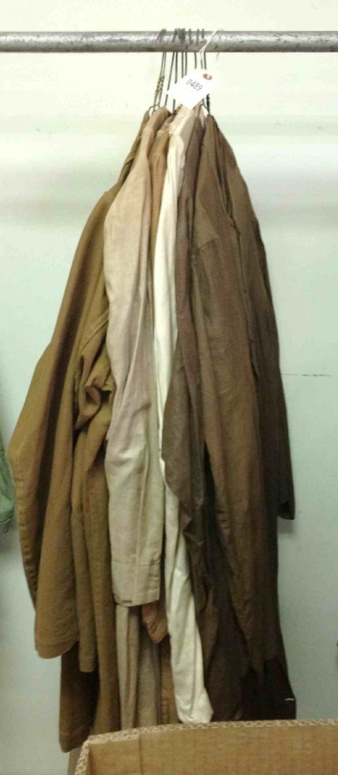 9 ODD FELLOW BROWN ROBES, SOME SHORT, SOME LONG, MOST: 9 ODD FELLOW BROWN ROBES, SOME SHORT, SOME LONG, MOST IN GOOD CONDITION, FROM CLOSED SOUTHERN NEW YORK LODGE
