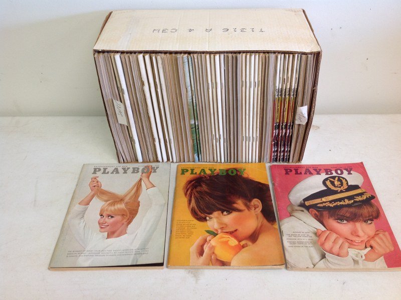 PLAYBOY MAGAZINES 9/65 - 9/66 OVER 50 ISSUES, GOOD TO: PLAYBOY MAGAZINES 9/65 - 9/66 OVER 50 ISSUES, GOOD TO VERY GOOD CONDITION, SOME DUPLICATES, FROM COLLECTION