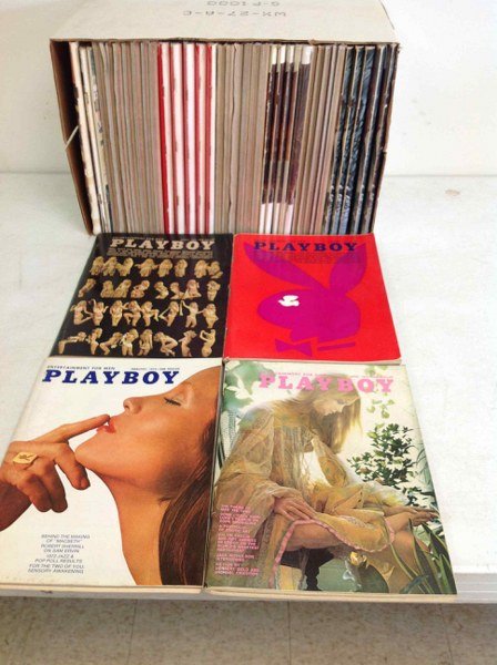 PLAYBOY MAGAZINES 11/71- 4/72, OVER 40 ISSUES, GOOD TO: PLAYBOY MAGAZINES 11/71- 4/72, OVER 40 ISSUES, GOOD TO VERY GOOD CONDITION, SOME DUPLICATES, FROM COLLECTION