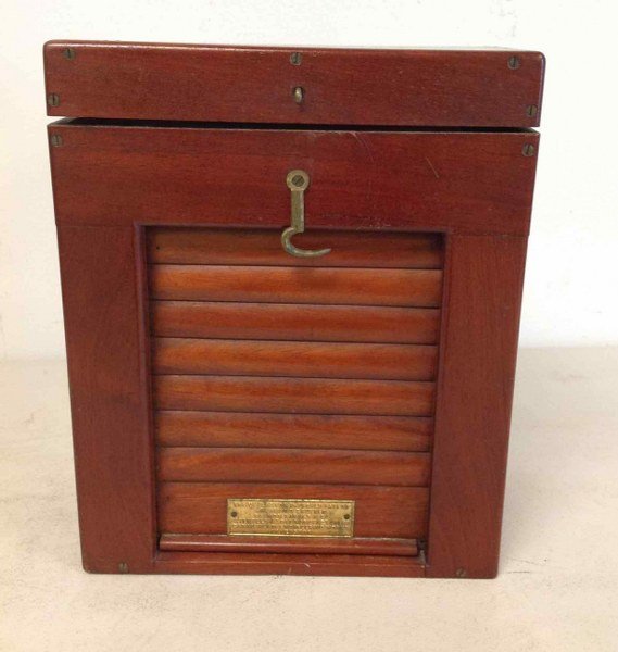 SALESMAN SAMPLE PATENT MODEL FOR REVOLVING SHUTTER,