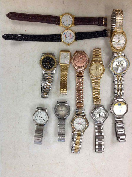 13 LATER MEN'S ESTATE WRIST WATCHES, INCLUDING JULES: 13 LATER MEN'S ESTATE WRIST WATCHES, INCLUDING JULES JURGESON, PULSAR, SEIKO, WENGER, WALTHAM, ETC.