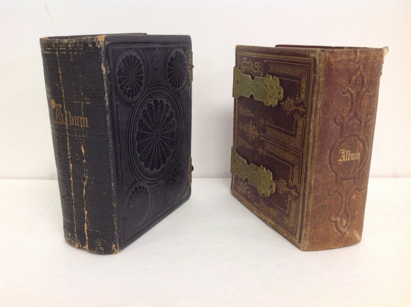 (2) CDV ALBUMS FROM THE HAYS FAMILY. MANY IMAGES BY: (2) CDV ALBUMS FROM THE HAYS FAMILY. MANY IMAGES BY SLEE BROS., POUGHKEEPSIE. ONE ALBUM HAS 48 IMAGESAND EVERY IMAGE IS IDENTIFIED ON THE ACCOMPANYING WRITTEN SHEET. THE OTHER ALBUM HAS 32 IMAGES, 80 