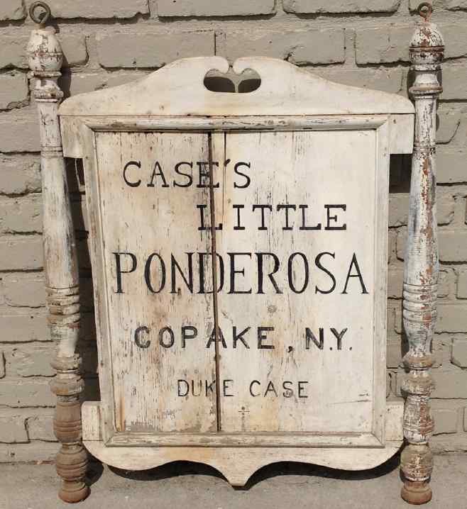 OLDER SIGN- CASES LITTLE PONDEROSA, COPAKE, NEW YORK - (1 of 1)
