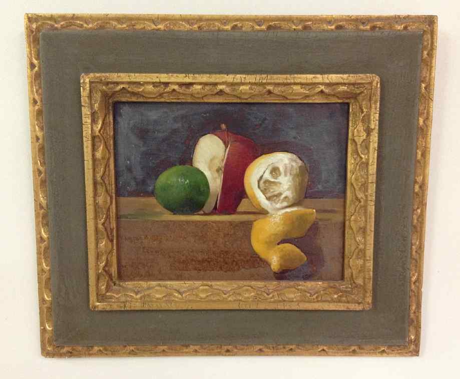 WILLIAM O EWING III O/B STILL LIFE, APPLE, LIME AND (1 of 2)