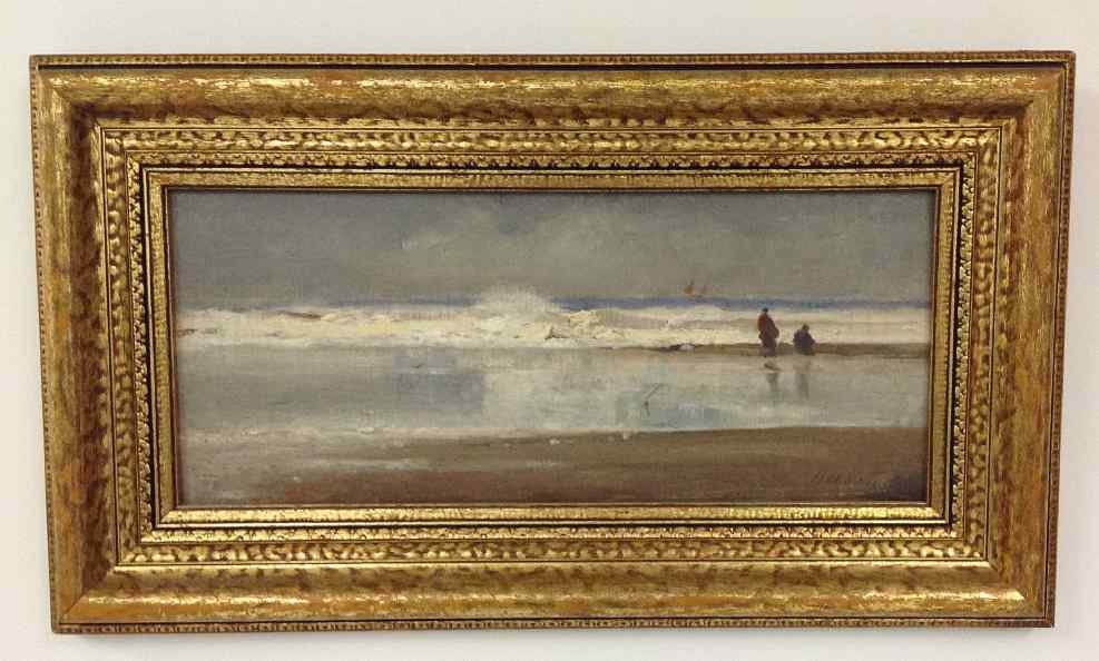O/B SEASCAPE W/2 PEOPLE IN FOREGROUND, SIGNED (1 of 6)