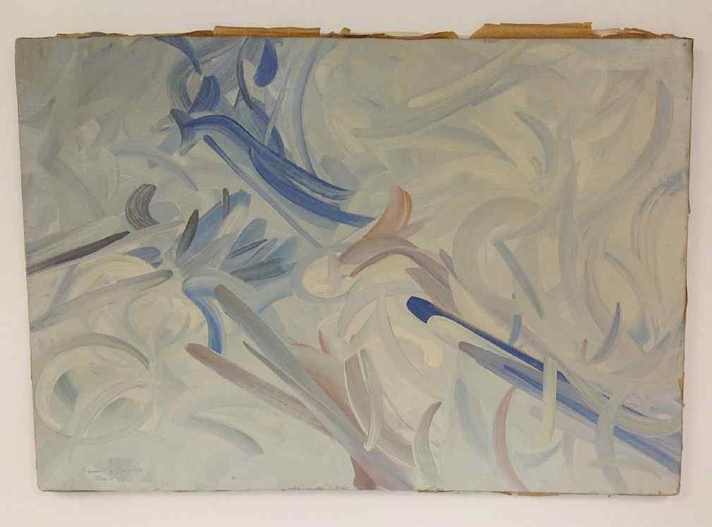 EMMET EDWARDS ABSTRACT O/C DATED 1974, CANVAS MEASURES (1 of 3)