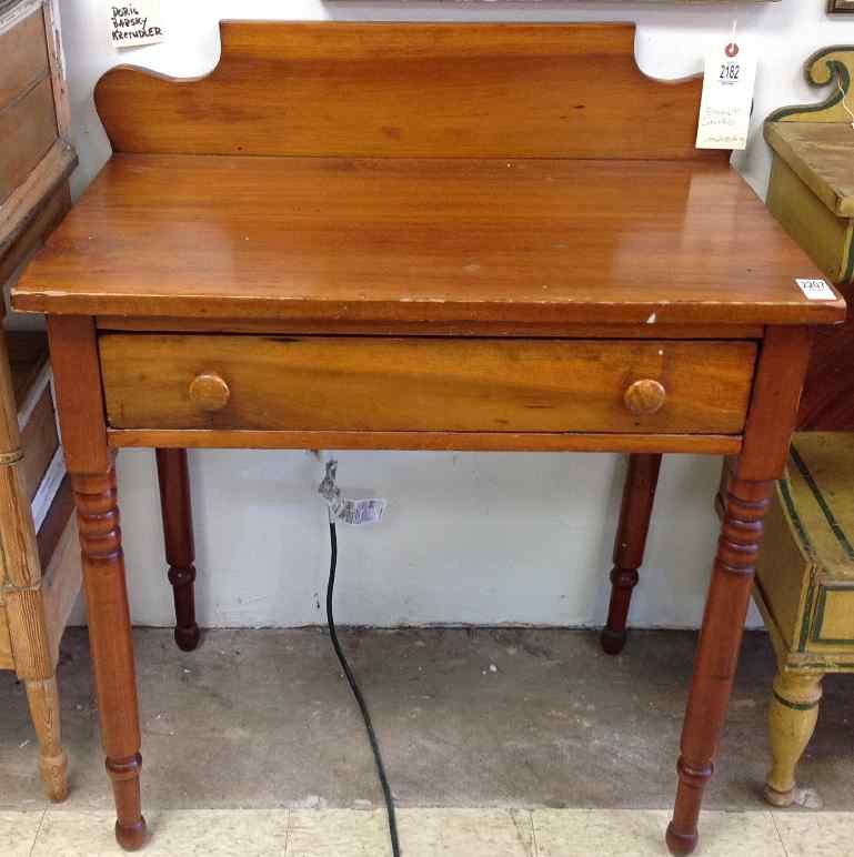 1 DRAWER COUNTRY STAND W/BACKSPLASH, AS PICTURED (1 of 1)