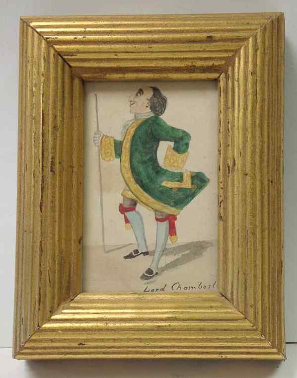 SMALL W/C ATTRIBUTED TO CHARLES SHOETTEL, NEW YORK, (1 of 2)