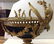FANCY FRENCH GILT BRONZE AND COBALT BLUE PORCELAIN - 4