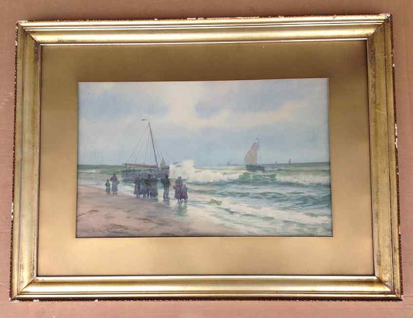 J L FRANCE W/C CONTINENTAL SCHOOL, COASTAL SCENE, (1 of 2)