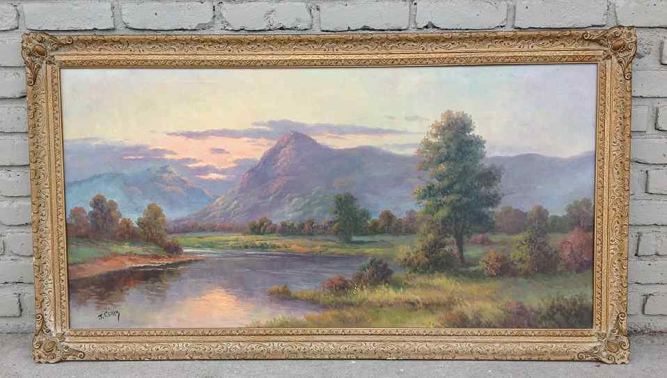 O/C LANDSCAPE WITH LUMINOUS SKY, SIGNED J CRAIG, CIRCA (1 of 2)