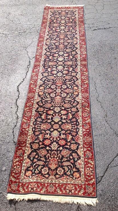 HAND MADE ORIENTAL RUNNER, MEASURES 150" X 31", VERY (1 of 2)