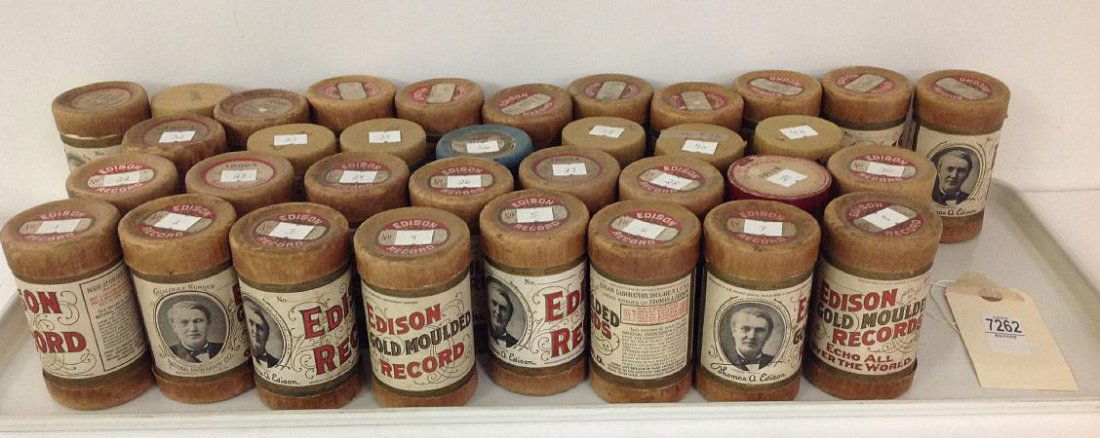 LOT OF MOSTLY EDISON CYLINDERS, 34 TOTAL, A COUPLE NOT (1 of 1)