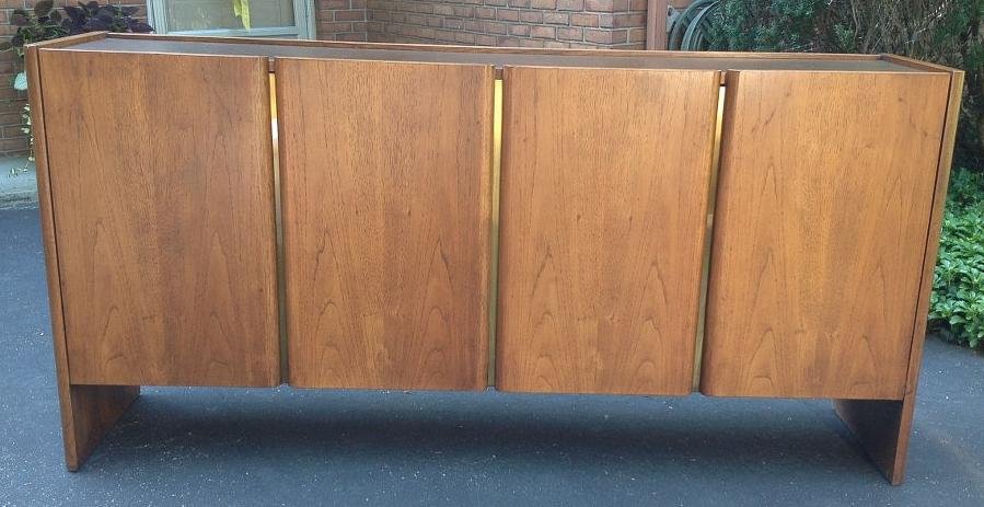 MID CENTURY STYLE SIDEBOARD, CIRCA 1970, LAMINATE TOP, (1 of 2)