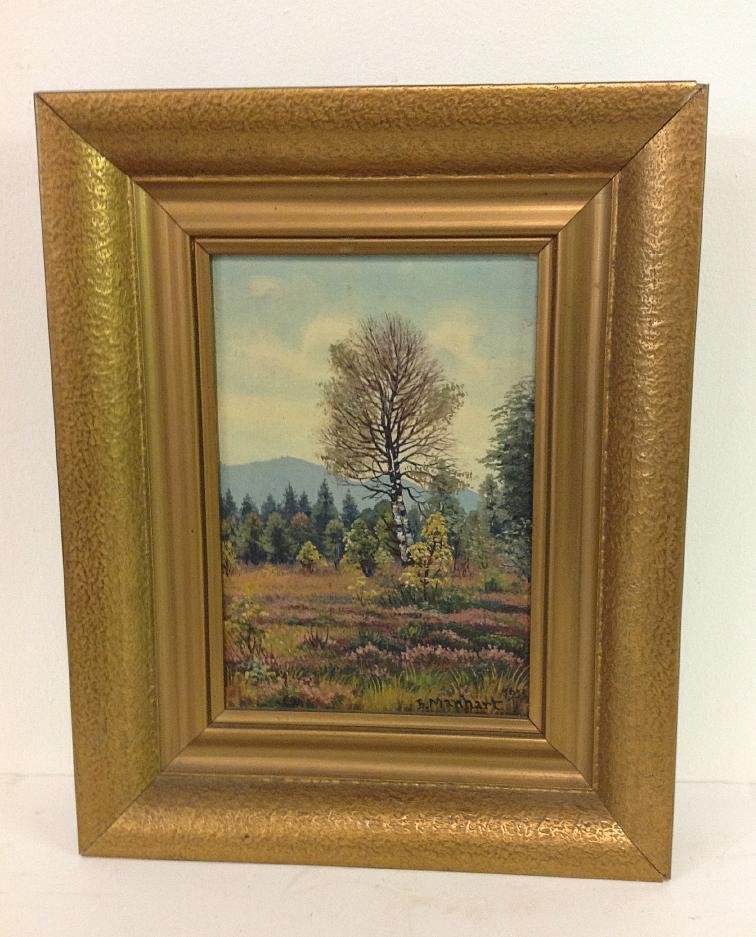 O/B LANDSCAPE SIGNED B. MANHART 1923, IN FRAME OF THE (1 of 2)