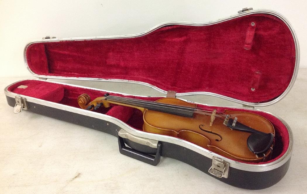 20 1/2" SUZUKI VIOLIN, IN HARD CASE, NO BOWS, GOOD (1 of 5)