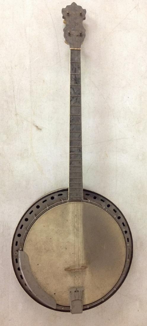VINTAGE VOGUE 4 STRING BANJO, IN AS FOUND ESTATE (1 of 5)