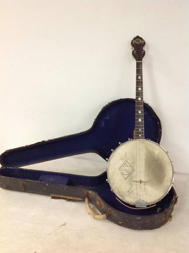 Vintage Beltone String Banjo, Mother Of Pearl Inlay
