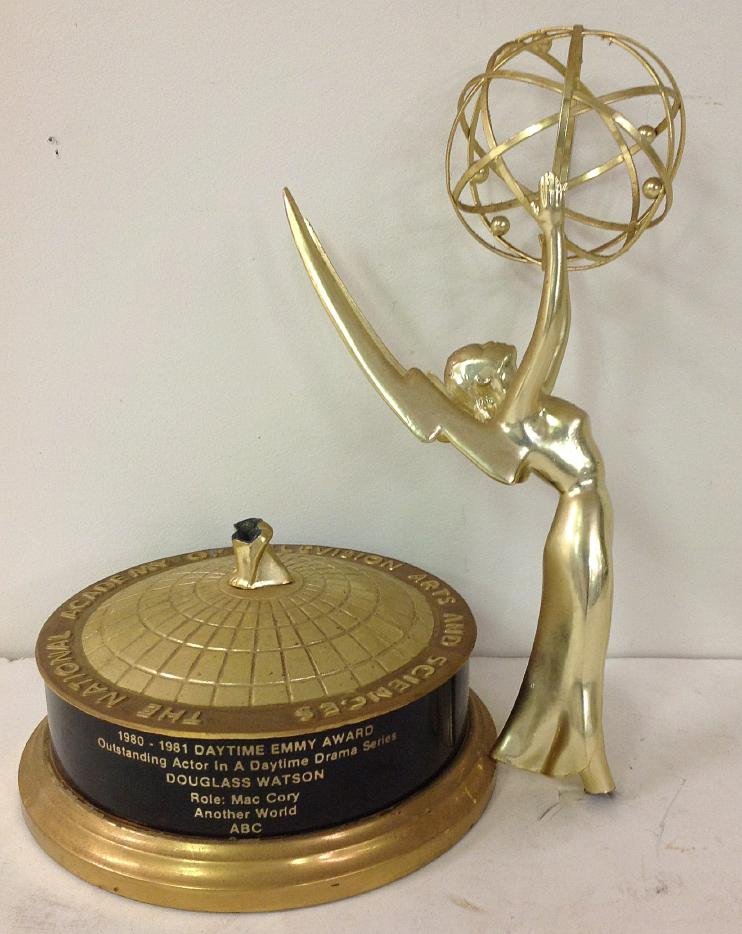 EMMY AWARD TO DOUGLASS WATSON 1980-1981 DAYTIME EMMY (1 of 4)