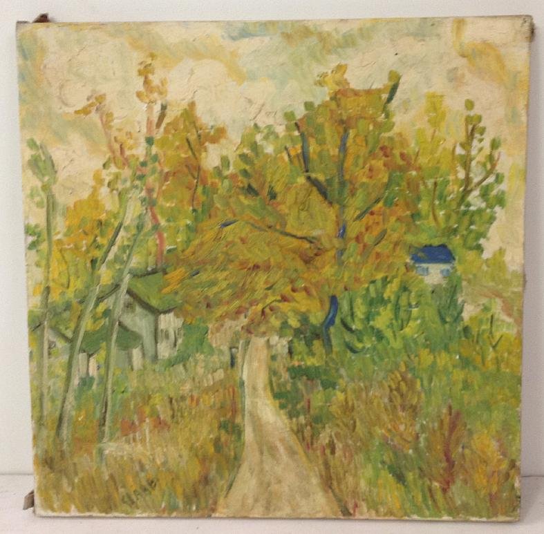 IMPRESSIONIST O/C LANDSCAPE, SIGNED CLARE, MEASURES 15" (1 of 1)