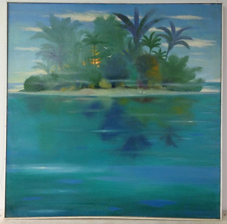 ROBERT BLANCHARD O/C TITLED-ISLAND SUNRISE, CIRCA (1 of 1)