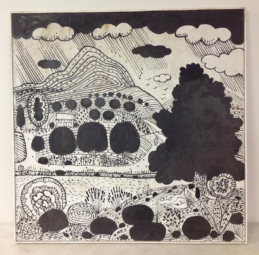 ROBERT BLANCHARD O/C IMPRESSIONIST LANDSCAPE WITH (1 of 2)