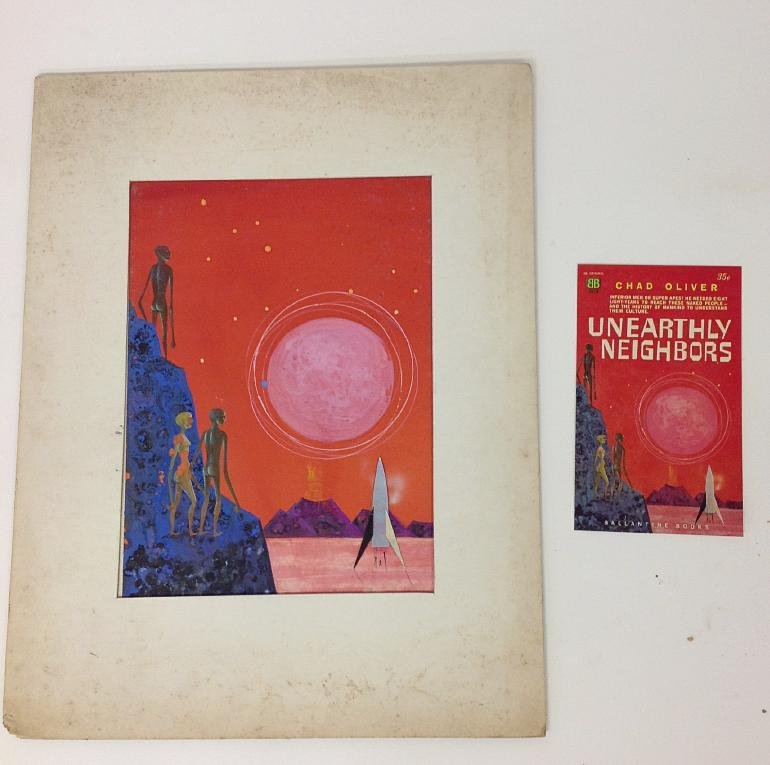 ROBERT BLANCHARD ORIGINAL SCI FI ILLUSTRATION BOOK (1 of 2)