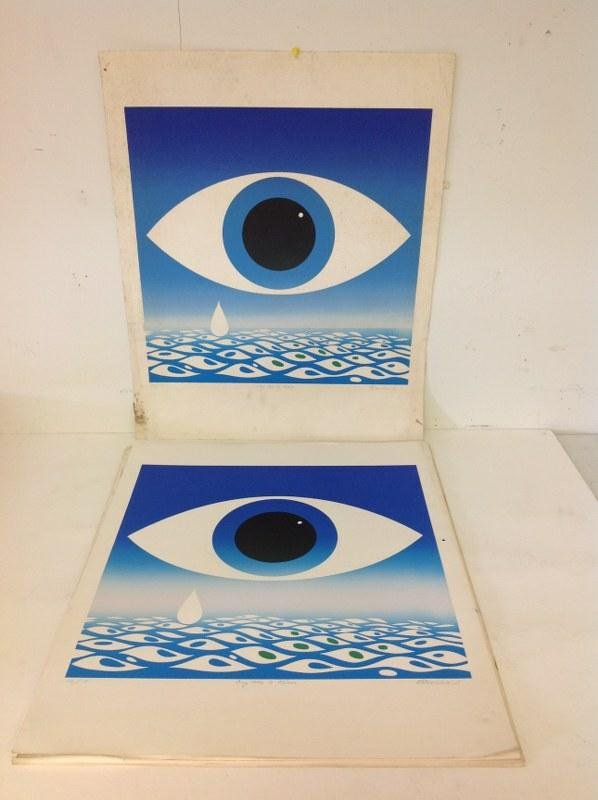 ROBERT BLANCHARD- 9 SILK SCREEN PRINTS TITLED- CRY ME A (1 of 1)