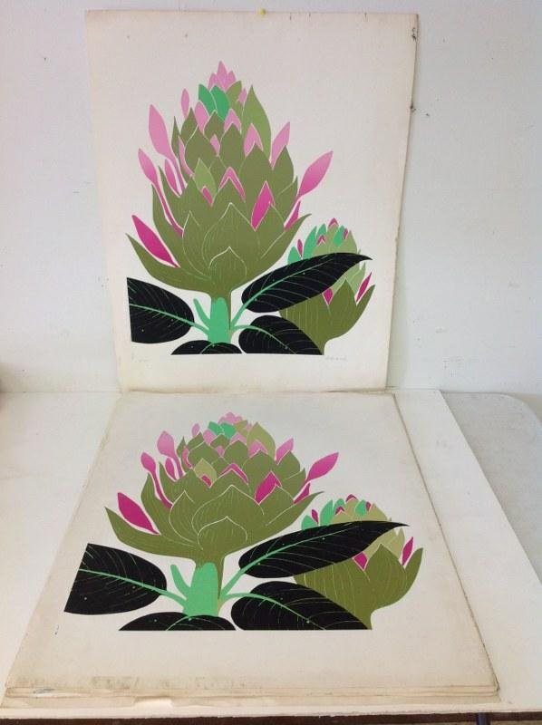 ROBERT BLANCHARD- 15 SILK SCREEN PRINTS, FLOWERS, 1 (1 of 1)