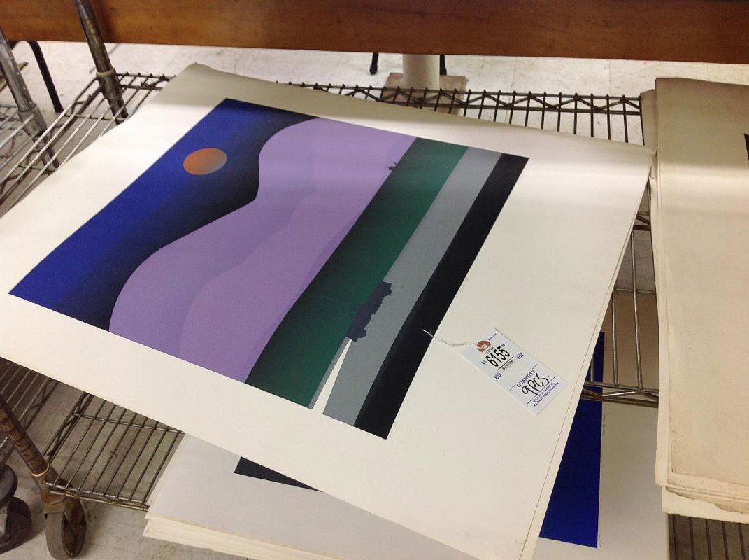 ROBERT BLANCHARD-9 SILK SCREEN PRINTS WITH MAN IN (1 of 1)