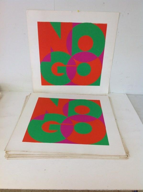 ROBERT BLANCHARD -21 SILK SCREEN PRINTS, NOGO DESIGN, (1 of 3)