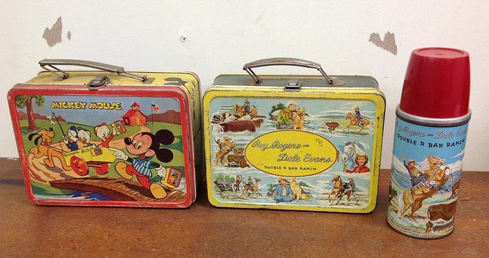 1950'S ROY ROGERS & DALE EVANS LUNCHBOX & THERMOS & (1 of 2)