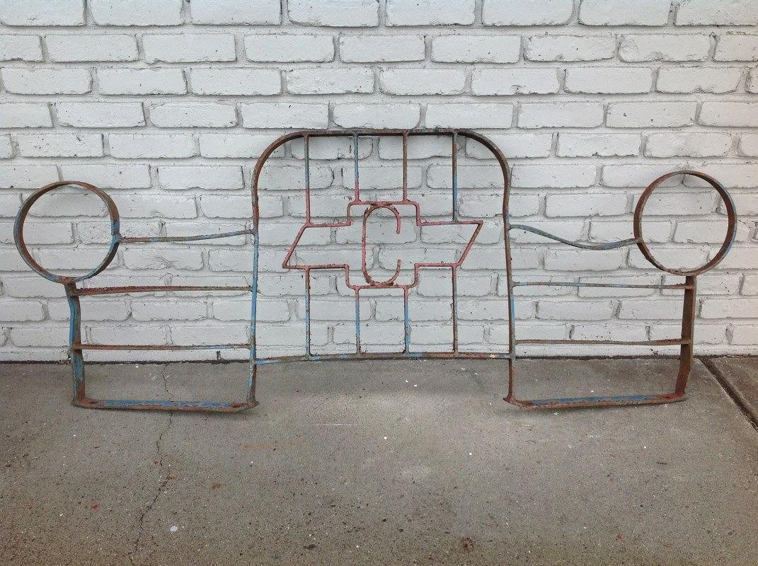 EARLY IRON CHEVROLET TRUCK GRILL, GREAT FOLK ART AND (1 of 1)