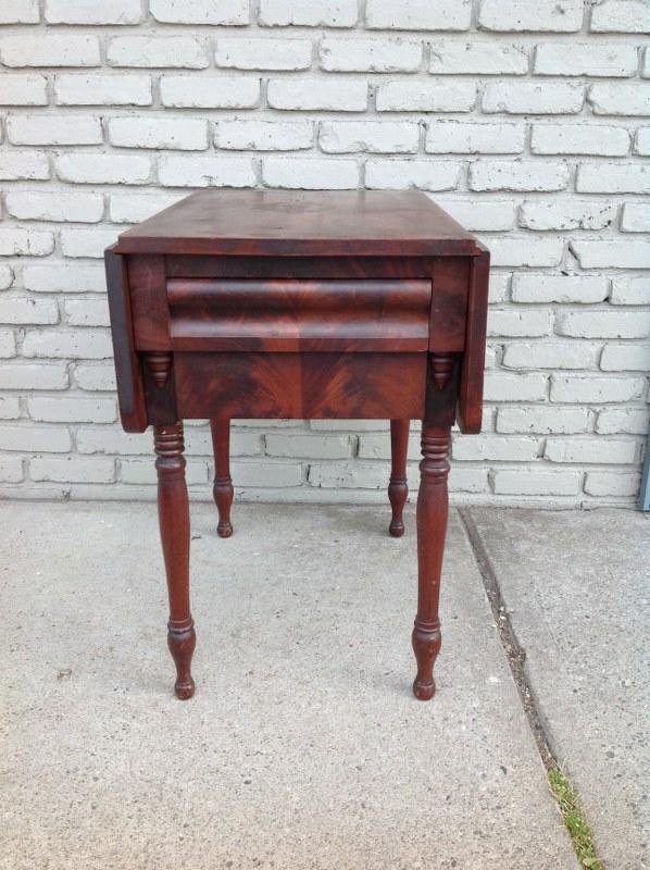 COUNTRY CHERRY DROPLEAF STAND WITH 2 DRAWERS, FROM (1 of 3)