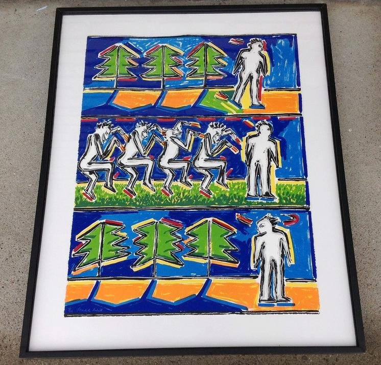MICHELLE ROBERTS SIGNED IMPERSSIONIST LITHOGRAPH WITH (1 of 2)