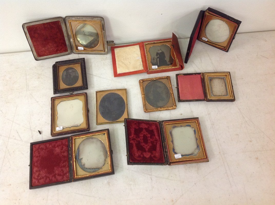 9 DAGUERROTYPES, AMBROTYPES, TINTYPES- HALVORSON CASE, (1 of 5)