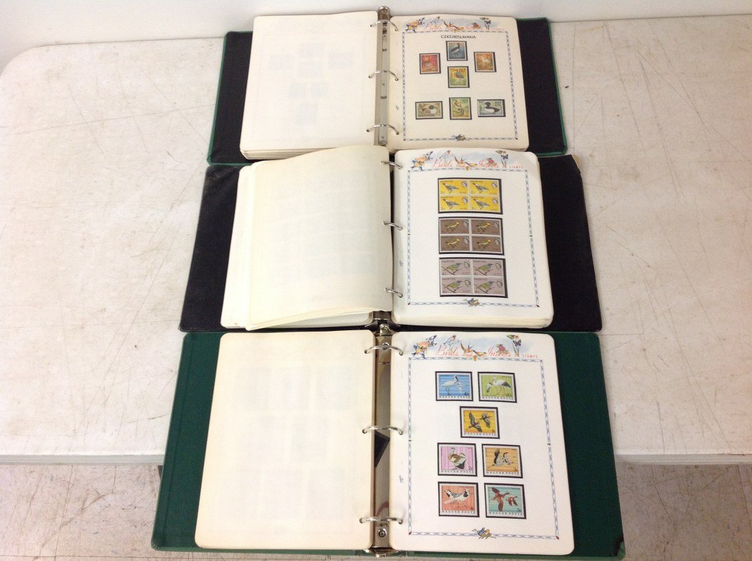 (3) ALBUMS OF BIRDS AND INSECTS ON STAMPS, ALBUM PAGES (1 of 10)